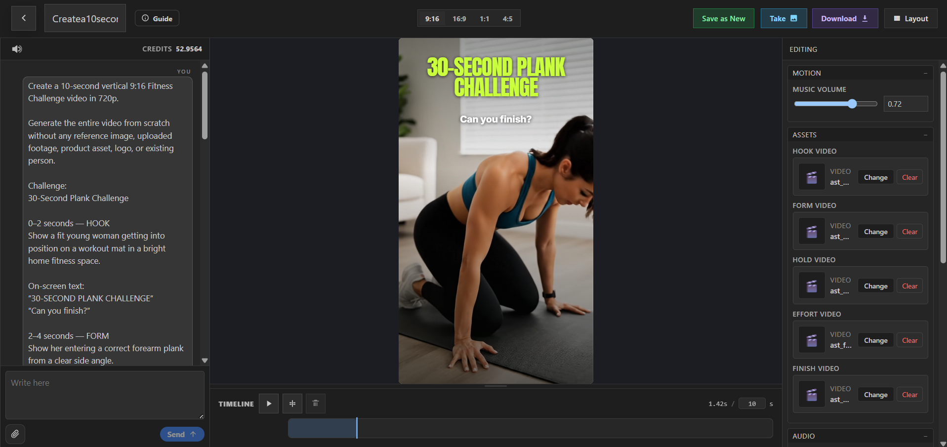 PlayableLab fitness challenge editor preview